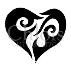 Chloïs Glittertattoo Sjabloon Heart Single (5 Stuks)