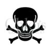 Chloïs Glittertattoo Sjabloon Skull (5 Stuks)