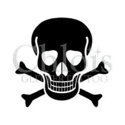 Chloïs Glittertattoo Sjabloon Skull (5 Stuks)