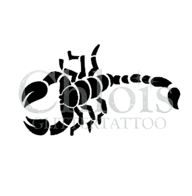 Chloïs Glittertattoo Sjabloon Stinger Scorpion (5 Stuks) 1 Chloïs Glittertattoo Sjabloon Stinger Scorpion (5 Stuks)