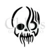Chloïs Glittertattoo Sjabloon Trible Skull (5 Stuks)