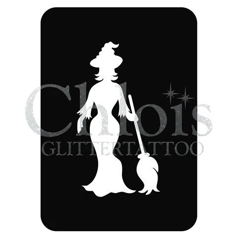 Chloïs Glittertattoo Sjabloon Witch (5 Stuks) 2 Chloïs Glittertattoo Sjabloon Witch (5 Stuks) - Afbeelding 2