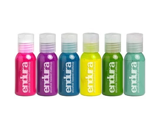 EBA Endura Alcohol-Based Airbrush Glamour Pack, 6x30ml 1 EBA Endura Alcohol-Based Airbrush Glamour Pack, 6x30ml