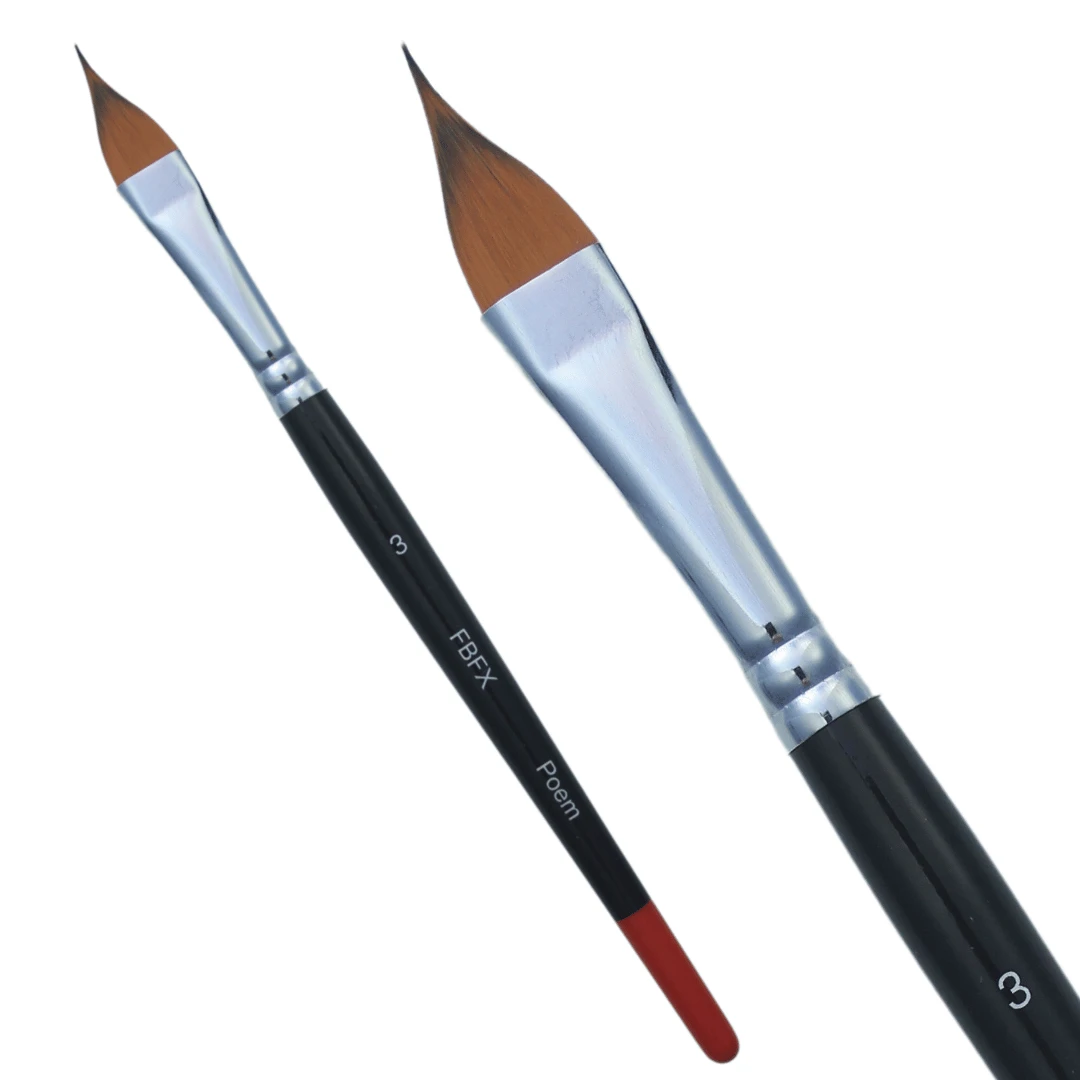 FBFX Platte Bloemen Schmink Penselen Set | Poem 4 FBFX Platte Bloemen Schmink Penselen Set | Poem - Afbeelding 4