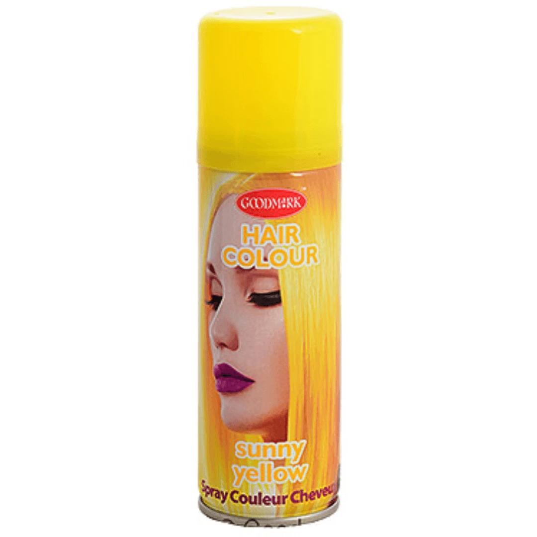 Coloured Hairspray Sunny Yellow | Gekleurde Haarspray Geel 1 Coloured Hairspray Sunny Yellow | Gekleurde Haarspray Geel