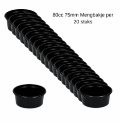 Mengbakje 80cc 75mm (per 20stuks)