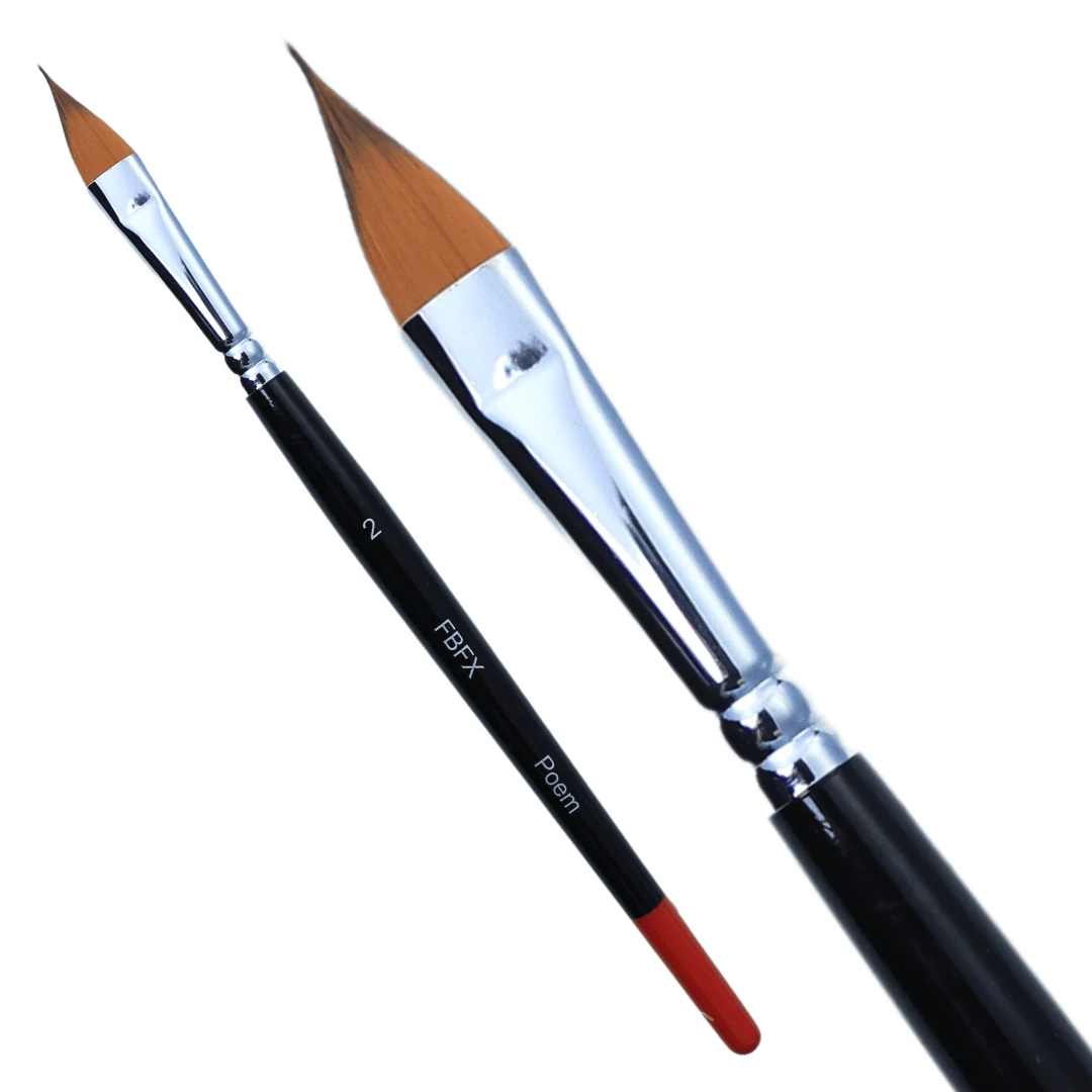 FBFX Platte Bloemen Schmink Penselen Set | Poem 3 FBFX Platte Bloemen Schmink Penselen Set | Poem - Afbeelding 3