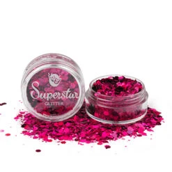 Superstar Chunky Glitter Laser Pink (8ml)