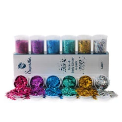 Superstar Chunky Glitterset Laser (6x 20ml)
