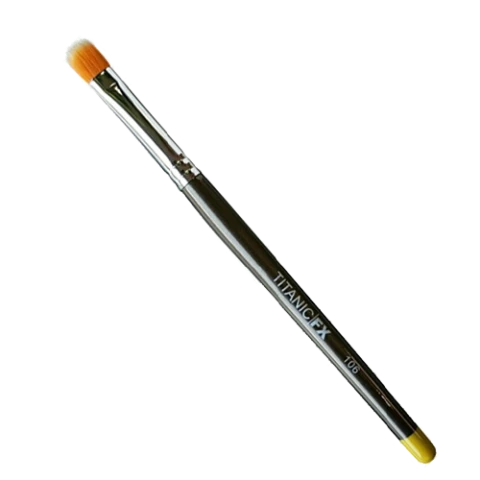 Titanic FX Small Flat Duo Fiber Stipple Brush 106 | Special Effects Penseel 3 Titanic FX Small Flat Duo Fiber Stipple Brush 106 | Special Effects Penseel - Afbeelding 3