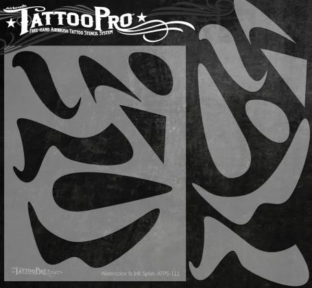 Wiser's Airbrush TattooPro Stencil - Free Style 1 Wiser's Airbrush TattooPro Stencil - Free Style