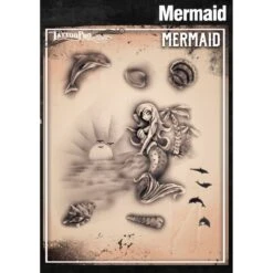 Wiser's Airbrush TattooPro Stencil β Mermaids