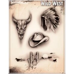 Wiser's Airbrush TattooPro Stencil – Wild West