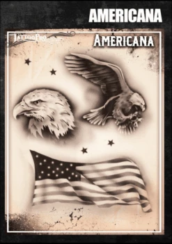 Wiser's Airbrush TattooPro Stencil β Americana