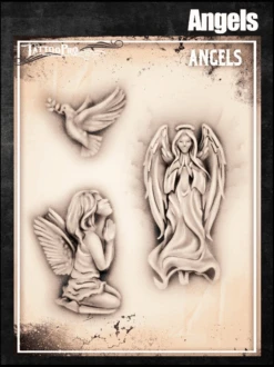Wiser's Airbrush TattooPro Stencil β Angels