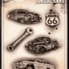 Wiser's Airbrush TattooPro Stencil – Classic Cars