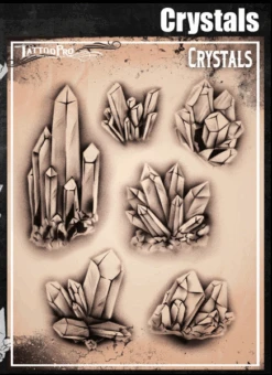Wiser's Airbrush TattooPro Stencil β Crystals