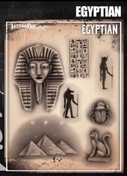 Wiser's Airbrush TattooPro Stencil β Egyptian