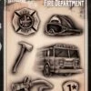 Wiser's Airbrush TattooPro Stencil – Fire Department