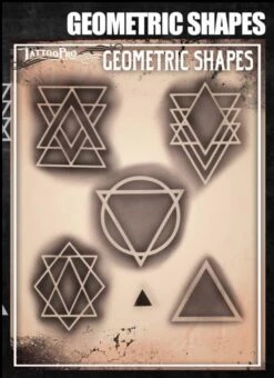 Wiser's Airbrush TattooPro Stencil β Geometric Shapes