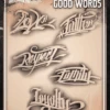 Wiser's Airbrush TattooPro Stencil – Good Words