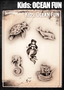 Wiser's Airbrush TattooPro Stencil β KIDS Ocean Fun