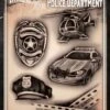 Wiser's Airbrush TattooPro Stencil – Police Department