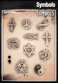 Wiser's Airbrush TattooPro Stencil β Symbols