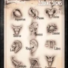 Wiser's Airbrush TattooPro Stencil – Zodiac